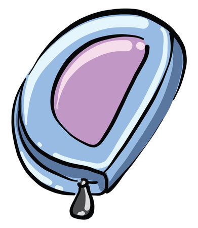 Pencil case, illustration, vector on white backgroundのイラスト素材