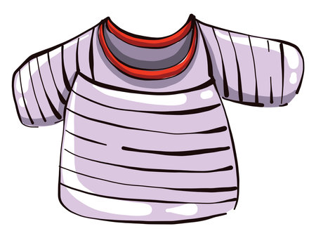 Little shirt, illustration, vector on white background.のイラスト素材