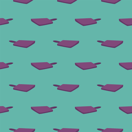 Kitchen supply holder,seamless pattern on mint green background.のイラスト素材