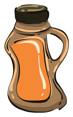 Car oil, illustration, vector on white background.のイラスト素材