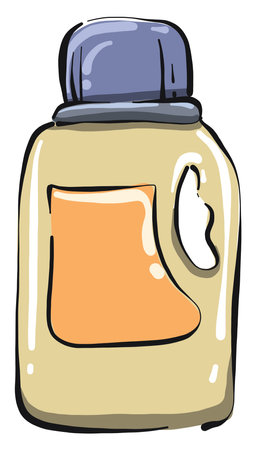 Toilet powder, illustration, vector on white background.のイラスト素材
