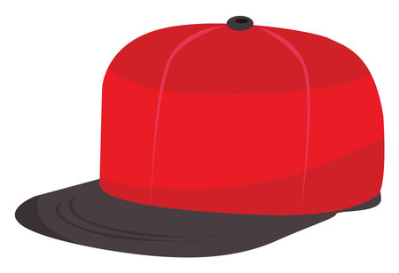 Red cap, illustration, vector on white backgroundのイラスト素材