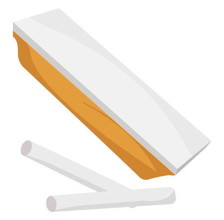 Board duster, illustration, vector on white backgroundのイラスト素材