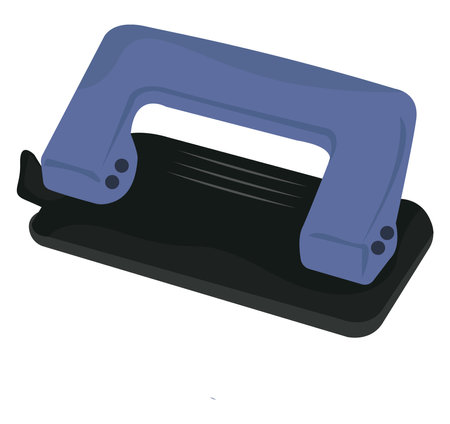 Hole puncher , illustration, vector on white backgroundのイラスト素材