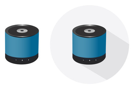 speakers ,illustration, vector on white background.のイラスト素材