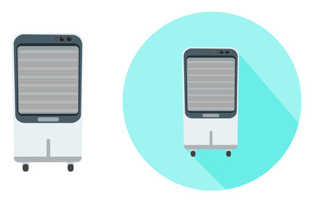 Electric cooler ,illustration, vector on white background.のイラスト素材
