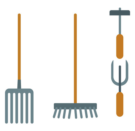 Farming objects ,illustration, vector on white background.のイラスト素材