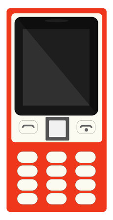 Keypad mobile ,illustration, vector on white background.のイラスト素材