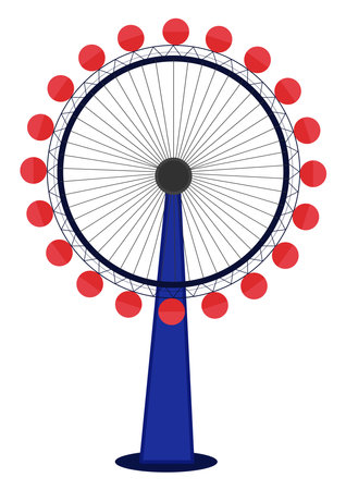 Round swing ,illustration, vector on white background.のイラスト素材