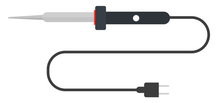 Soldering machine,illustration, vector on white background.のイラスト素材