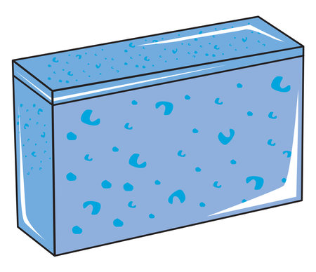 Cleaning soap ,illustration, vector on white background.のイラスト素材