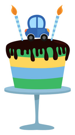 Baby cake,illustration,vector on white background