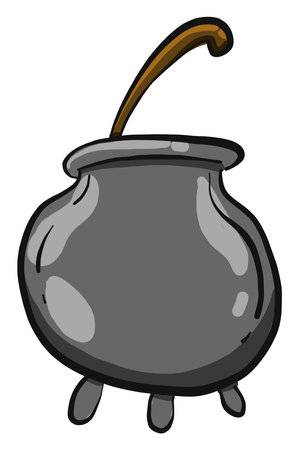 Cooking potions , illustration, vector on white backgroundのイラスト素材