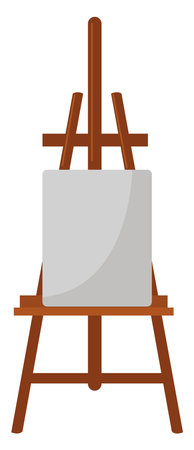 Painting stand, illustration, vector on a white background.のイラスト素材