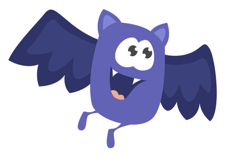 Little blue vampire, illustration, vector on a white background.のイラスト素材