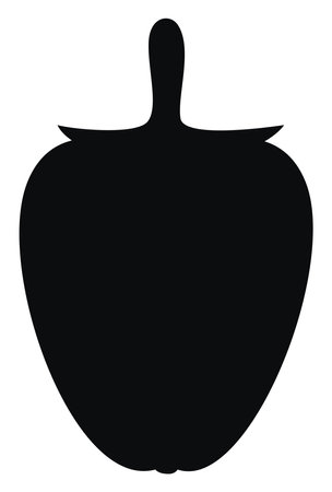 Black pepper, illustration, vector on white background.のイラスト素材