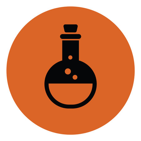 Magic potion, illustration, vector on white background.のイラスト素材