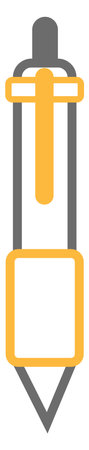 Business pen, illustration, vector on white background.のイラスト素材