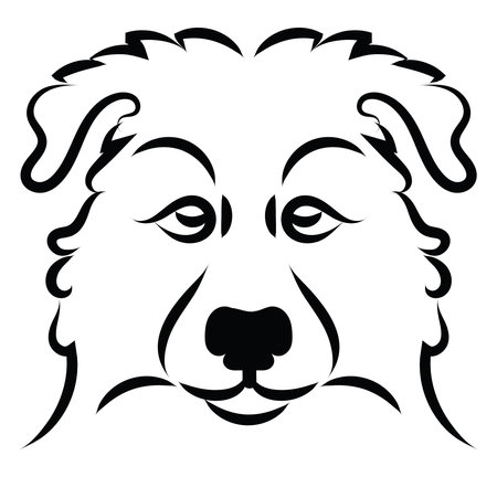 Cute maltese dog, illustration, vector on white background.のイラスト素材