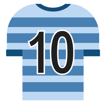 Football uniform, illustration, vector on white background.のイラスト素材