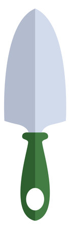 Gardening trovel, illustration, vector on white background.のイラスト素材