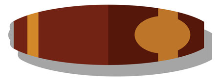 Mexican cigar, illustration, vector on white background.のイラスト素材