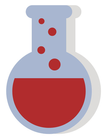 Class of science, illustration, vector on white background.のイラスト素材