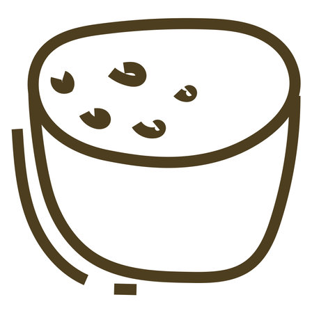 Weird shaped bread, illustration, vector on a white backgroundのイラスト素材