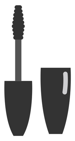 Black mascara, illustration, vector on a white backgroundのイラスト素材