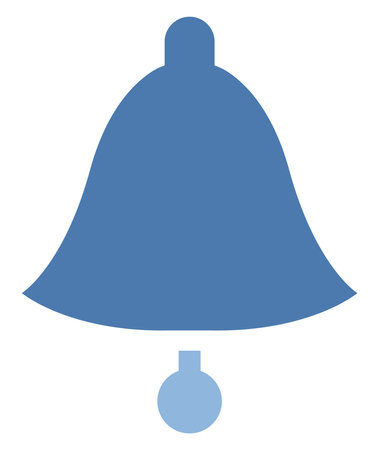 Blue bell, illustration, vector on a white backgroundのイラスト素材