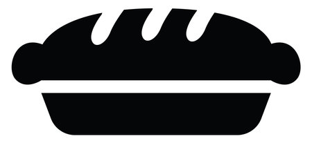 Delicous pie, illustration, vector on a white backgroundのイラスト素材