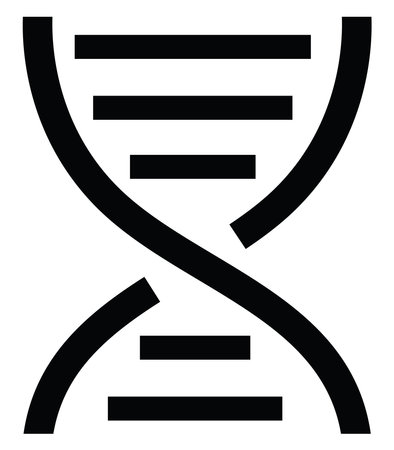 DNA replication, illustration, vector on a white backgroundのイラスト素材