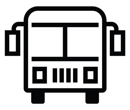 School bus, illustration, vector on a white backgroundのイラスト素材