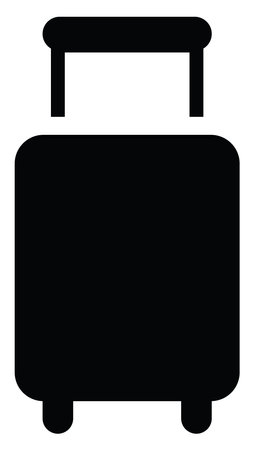 Vacation bag, illustration, vector on a white backgroundのイラスト素材