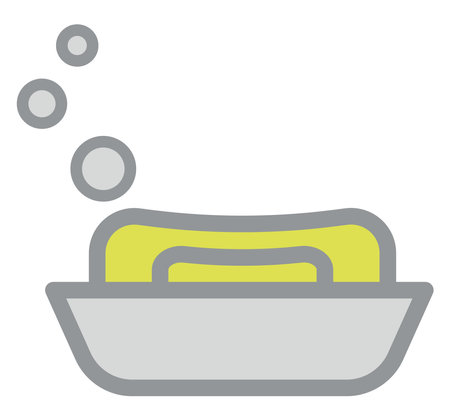 Bathroom soap, illustration, on a white background.のイラスト素材