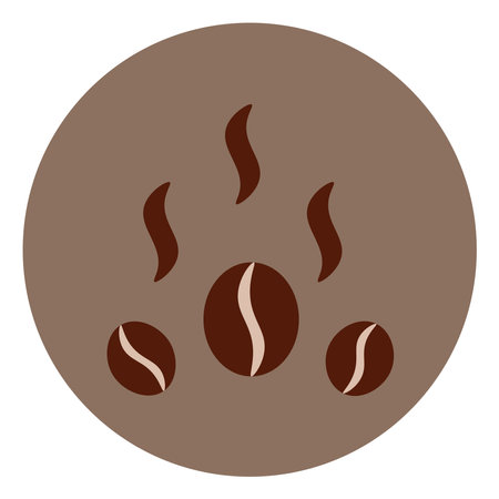 Coffee beans, illustration, on a white background.のイラスト素材