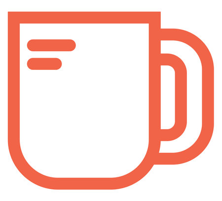 Big red cup, illustration, on a white background.のイラスト素材