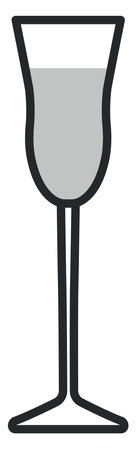 Liguor glass, illustration, on a white background.のイラスト素材