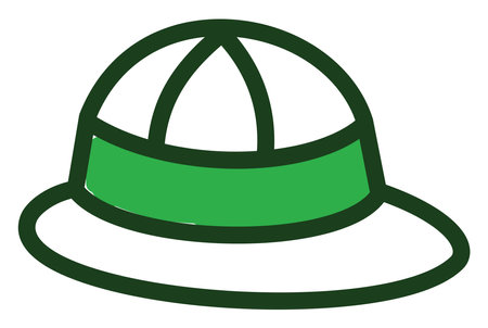 Summer hat, illustration, on a white background.のイラスト素材