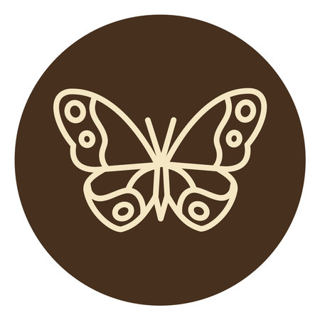 Beautiful butterfly, illustration, on a white background.のイラスト素材