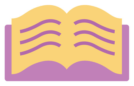 Magic book, illustration, on a white background.のイラスト素材