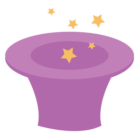 Magic hat, illustration, on a white background.のイラスト素材