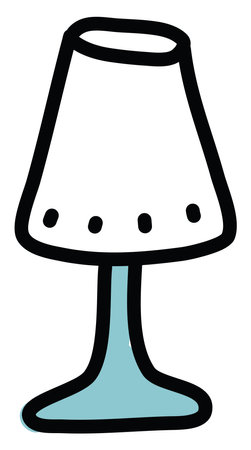 Room lamp, illustration, on a white background.のイラスト素材
