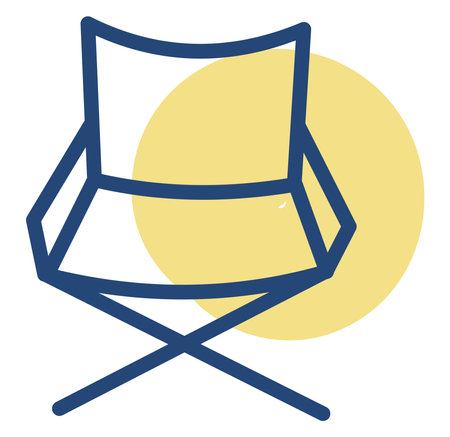 Set chair, illustration, on a white background.のイラスト素材