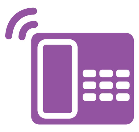 Phone on the stand, illustration, on a white background.のイラスト素材