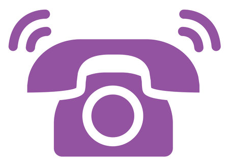 Phone ringing, illustration, on a white background.のイラスト素材