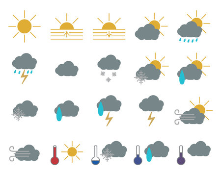 Weather news, illustration, on a white background.のイラスト素材