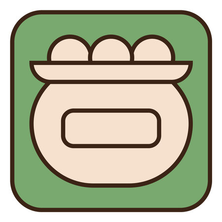 Bag of potatoes, illustration, vector on a white background.のイラスト素材