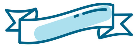 Blue website banner, illustration, vector on a white background.のイラスト素材