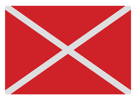 Red christmas letter, illustration, vector on a white background.のイラスト素材